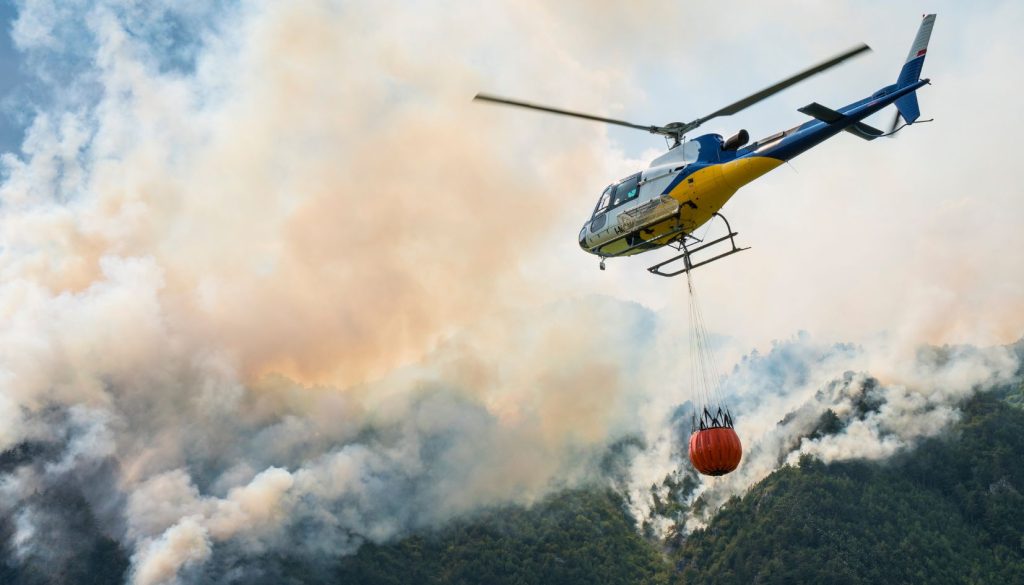elicottero incendi